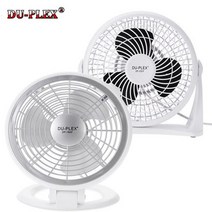 듀플렉스 접이식 탁상용 선풍기 DP-18AF, 화이트 + 실버메탈