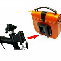 Brompton 접이식 자전거 가방 랙 홀더 전면 캐리어 블록 마운트 브롬 톤 액세서리 용 자전거 캐리어 블록 어댑터, 단일, 1개