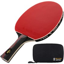 BEATON JAPAN 탁구 라켓 쉐이크 핸드 본격파 케이스 첨부 (롱 핸드)