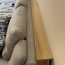 나무판 침대헤드만 보조 벽보드 침대헤드프레임, 라이트 월넛 100x10