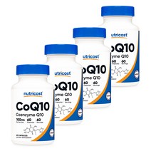 코큐텐 100mg 60캡슐 4병, 단품