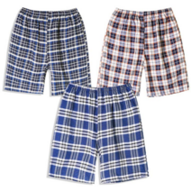 디바옴므 여름 시원한 체크 5부 면 밴딩 반바지