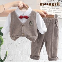몽실이 보타이 조끼정장 3pcs세트