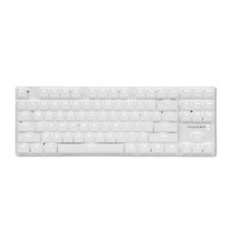 앱코 슬림 축교환 무빙LED 텐키리스 기계식키보드 적축, 화이트, K640T SLIM