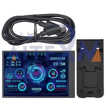 3.5 인치 IPS TYPE-C 보조 화면 컴퓨터 CPU GPU RAM HDD 모니터 USB 디스플레이 AIDA64 케이블