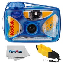 Kodak 스포츠 방수 일회용 카메라 플로팅 스트랩과 천 포함 5532269754, 1팩