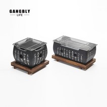 [익일출고] 크리스마스 강블리 리브 캠핑 일본식 미니화로/개인화로/휴대용화로, 팬, 스퀘어 팬