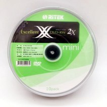 공씨디 공cd 공DVD 2X 미니 DVD-RW 재기록 1.46GB 빈 디스크 8CM 3INCH Re 10 개/몫, 한개옵션0