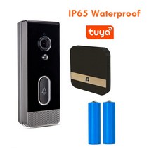 IoT Ai 인터폰 비디어폰 설치 교체 Tuya-비디오 초인종 카메라 방수 야외 무선 도어 벨 스마트 라이프 보, 02 Option 2_02 미국 플러그