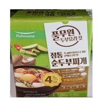 풀무원 정통 순두부찌개 1204g (4인분) 신선포장 아이스박스 + 아이스팩, 아이스팩 포장