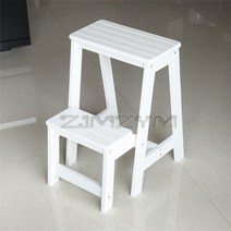 상하차사다리 가설계단 철계단 과수원 일자사다리 수직사다리 맨홀사다리 단단한 나무 가구 단계 접는 의자 가구 선반 다기능 가구 접는, 하얀색
