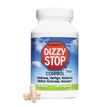 DizzyStop 멀미 배멀미 현기증 메스꺼움 음식 과민증 위한 천연 허브 보조제 80캡슐