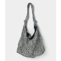 엘린 레오파드 매듭 숄더 에코백