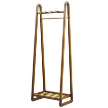의류매장 옷걸이 스탠드 원목 헹거 원룸 인테리어 랙, 월넛 행거 (60CM)