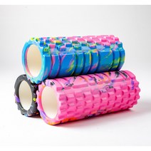 레인보우 무지개 요가 폼롤러, 핑크