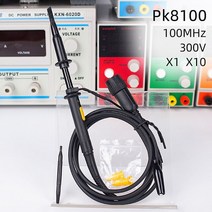 오실로스코프 용 100MZH 300MHZ 500MHZ 프로브 Dso138 악어 클립이있는 Fnirsi 1013d 감쇠기 1X 10X X100, 06 PK8100 1pcs