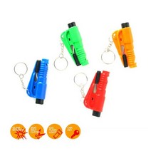 위기탈출 차량보디가드3in1 SOS 차량용비상탈출용품 위기탈출용품 비상탈출공구 열쇠고리 호신용품 휴대용고리 소형망치 탈출, 그린