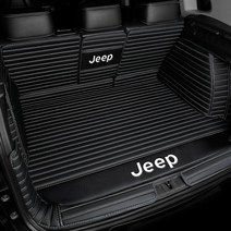 지프 JEEP 트렁크매트 전용 차박매트 레니게이드 그랜드 체로키 리미티드 랭글러 컴패스 글래디에이터 루비콘 서밋전용, 풀세트, 블랙 아이보리(스트라이프), 차종을 입력해주세요