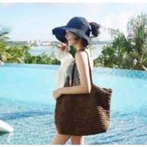 여름 휴가 패션가방 데일리 왕골 라탄백