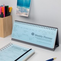 스터디플래너 탁상용 위클리 플래너 스케줄러 스터디스케줄러 일정관리, 03)연노랑