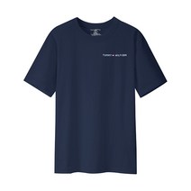 타미힐피거 럭스 스트레치 크루 반팔티 다크네이비 남자 여자 반팔 티셔츠 면티 09T4166-410
