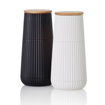 애드혹 밀 세트 SCAPE 페퍼밀 솔트밀 블랙/흰색 12.3cm 2810020, 애드혹 밀 세트 SCAPE 페퍼밀 솔트밀 블랙/흰색 1