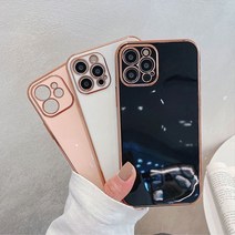 고급 골드 프레임 금테 TPU 아이폰 케이스
