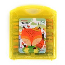 키드아이템 36색크레파스 모나미 신학기 학습준비물, 단품