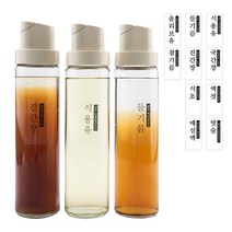 앳홈 클레로 자동오픈 오일병 3p+라벨지 1장