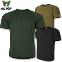 밀탑 택티컬 엠비션 기능성 티셔츠 특전사 전술 얼음 머슬핏 캠핑 짐웨어 군대 아웃도어