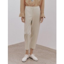 LEBEIGE 시그니처 슬림 배기 팬츠 베이지