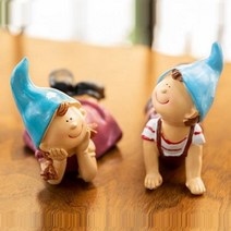 기타 바보사랑[나린아토]CL21417 꼬깔모자 소년소녀 장식인형, 상세 설명 참조