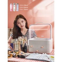 다이소화장품정리함 다이소 아크릴 정리함 립스틱보관함 화장품정리대 아크릴서랍장 향수보관함 뚜껑있는화장품정리함 다이소립스틱정리함 화장품수납 다이소정리함, 1단 플라워 화장품 보관함