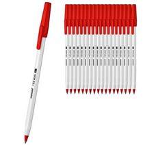 모나미 153 STICK 볼펜, 적색, 0.7mm, 19개