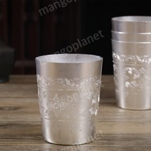 주석잔 찻잔 호텔 레스토랑 식기 장식 차 커피 컵 호텔 태국 일본 인테리어 잔 식기, 손잡이 없음 컵 2개 A