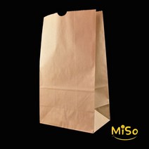 600 무지 KP 중 빵종이봉투 빵포장봉투 붕어빵봉투 크라프트 각대봉투 튀김각대봉투 식품봉투 1000장