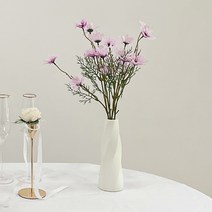 모두샵 대형 테이블 조화 센터피스 50cm 돌상 백일상 생신상, 소형조화꽃병세트, 퍼플