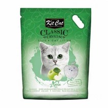 고양이모래 고양이배변용품 KitCat 크리스탈 모래 사과향 5L