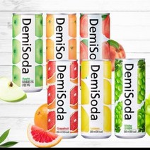 데미소다 250mlx30캔 1 BOX(사과 오렌지 피치 레몬 자몽 청포도) 2144275, 애플, 30캔, 250ml