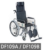 대성홈케어 DF109A /DF109B(PU) 일반/병원용 휠체어 스틸휠체어 휠체어 스틸휠체어 보행보조기