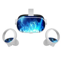 자전거스티커 자전거 데칼 꾸미기 for oculus quest 2 보호 스티커 vr mind hand handle pvc 보호 필름 slvrotz1 machine corp, 푸른