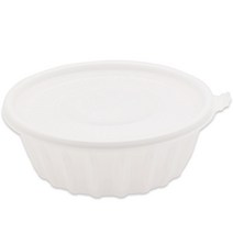 면용기 195파이(소) 흰색 100개 칼국수 냉면포장용기, 195파이(소) 흰색 100개_뚜껑포함