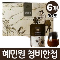 혜민원 청비한첩 환절기 건강차 코막힘 콧물 식물혼합추출액 유근피 창이자 모과 도라지 감초 수세미 치차 박하, 6개, 30포