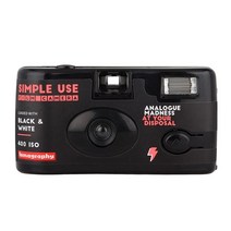 로모그래피 로모카메라 심플유즈 컬러(400-36컷 필름내장)플래쉬 다회용카메라, 1개, 로모카메라 심플유즈 흑백 (400/27컷) 다회용