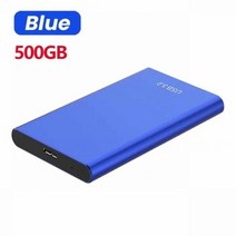 도킹 멀티 허브 SSD 메모리 스테이션 휴대용 고속 외장 솔리드 스테이트 드라이브 1TB 2TB 64TB 모바일 저장 장치 usb 31 하드 노트북 마이크로 컴퓨터용, 500GB Blue