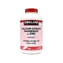 구연산칼슘 마그네슘 아연 1586mg x 500정 250일분