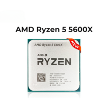 Amd ryzen 5 5600x r5 5600x3.7ghz 6 코어 12 와이어 CPU 프로세서 7nm 65w l3 = 32m 100 0000000 65 슬롯 am4 신제품, 기본