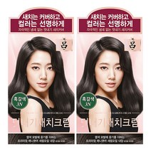 AP 려 우아채 새치크림 염색약 3N 흑갈색x2개