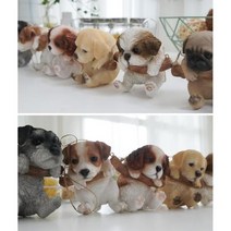 그네타는 강아지 인형 미니어처 장식 직장인취미생활