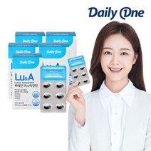 데일리원 전소민 루테인 아스타잔틴 5중 기능성 영양제 온가족 눈건강 비타민A 500mg 30캡슐, 5통